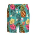 thumbnail image 4 of Wukai Pineapple Men’s Short Pajama Pants With Pockets Soft Sleep Pj Shorts for Men-XX-Large, 4 of 6