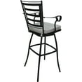 thumbnail image 2 of Outdoor or Indoor Extra Tall Bar Stool 34" Jordan Arms - NF Cream Fabric - Black, 2 of 3