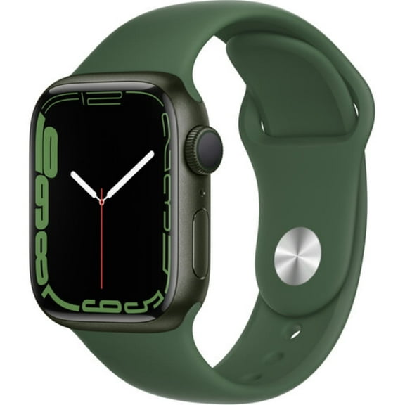 Pre-Owned Used Apple Watch Series 7 41mm GPS Green Aluminum Case - Clover Sport Band