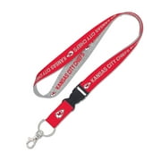 NFL Kansas City Chiefs Heather Gray 1" Reversible Lanyard with Buckle
