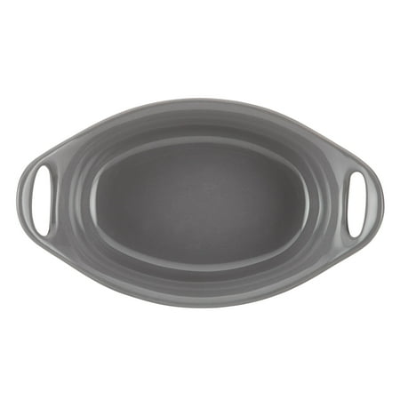 Rachael Ray - 2-Piece Oval Ceramics Au Gratin Set - Gray