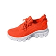 thumbnail image 2 of Domzle Shoes for Women Slip-On Lightweight Wide Toe Box Walking Shoe for Comfort Saffron 36, 2 of 7