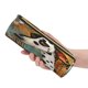 thumbnail image 5 of Disketp Abstract Dalmatian Art Estuche Organizador de Lápices de Cuero, Estuche de Oficina con Cremallera para Bolígrafo y Lápiz, 5 of 6