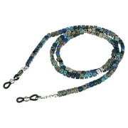 Rainbow Bright Blue Dalton Beaded Acrylic Eyeglass Chain
