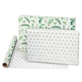 thumbnail image 3 of American Greetings 175 sq. ft. Reversible Wrapping Paper for Weddings, Bridal Showers, Anniversaries, Birthdays and All Occasions, Greenery and Damask (1 Roll, 30 in x 70 ft.), 3 of 6