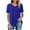 Blue, variant on Scyoekwg Women Work Blouses Ladies Blouses Dressy Casual Trendy Womens Summer Fashion Going Out Tops Loose Short Sleeve Lightweight