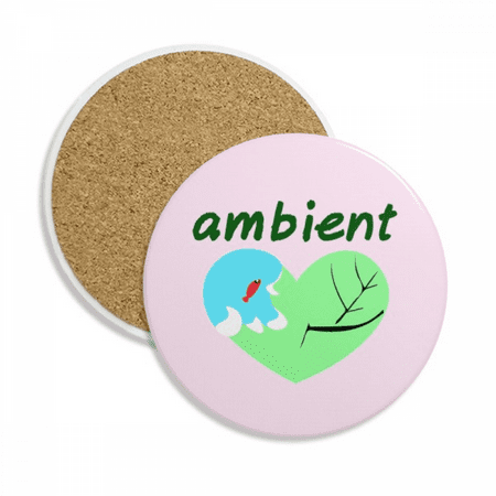 

Love Environmental Protect Coaster Cup Mug Tabletop Protection Absorbent Stone