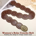 thumbnail image 6 of WHIPPY Women's Western Belt Cowgirl Wide Leather Belts for Dresses, 6 of 6