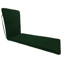 Jordan Manufacturing 76" x 23" Forest Green Solid Rectangular Outdoor Chaise Lounge Cushion with Ties