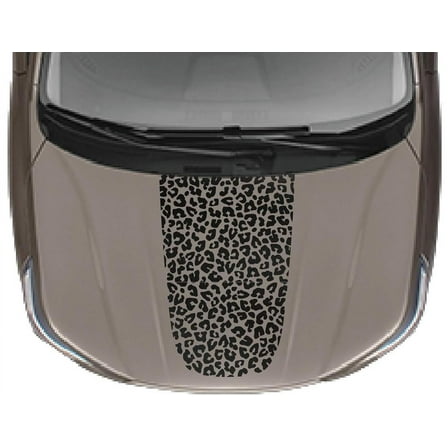 Leopard Print Blackout Hood Vinyl Decal Sticker Compatible with and Fits Subaru Forester 2015-2023