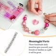 thumbnail image 2 of 100 Pieces Rhinestone Rondelles with Big Holes Charm for DIY Making Earring Spacer Beads Jewelry Crystal Multi-colors Loose Bead for DIY Necklace White, 2 of 7
