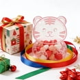 thumbnail image 4 of Transparent tiger-shaped packaging box, large-sized plastic box in the shape of a big tiger, creative tiger-shaped gift box, plastic tiger-shaped candy storage box for Valentine's Day, 4 of 5