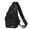 Black, variant on Backpack with Water Bottle Pocket Multipurpose 33x17x7cm Water Bottle Shoulder Strap Changeable Shoulder/Double Shoulder Bag with Headphone Hole