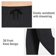 thumbnail image 6 of BALEAF Men's Fleece Lined Sweatpants Winter Athletic Workout Cold Weather Thermal Warm Open Bottom Pants with Zipper Pockets Black XL, 6 of 7