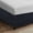 Navy blue, variant on Bed Skirt with Spilt Corner 15 Inch Drop, Polyester Blended Quilted Bed Wrap,Modern Dust Ruffle, Anti-Wrinkle & Fade Resistant, Dust Proof for Bedroom