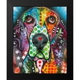 thumbnail image 2 of Dean Russo Collection 20x24 Black Modern Framed Museum Art Print Titled - Basset Hound Original, 2 of 5