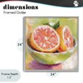 thumbnail image 4 of Stupell Industries Modern Sliced Grapefruit in Bowl Gray Framed Giclee Art, 24 x 24, by Riley B, 4 of 8