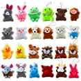 thumbnail image 1 of 24 Pcs Mini Animal Plush Toy Assortment Kids Party Favors Plush Keychain Pendant Set, 1 of 8