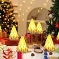 thumbnail image 6 of Gaecuw Luminous LED Christmas Tree, 3D Desktop Night Lamp with Warm Glowing Effect, creates a Cozy Atmosphere for Bedside and Tabletop, 3.15x2.20 Inch, Great for Christmas Decoration, White, 6 of 9