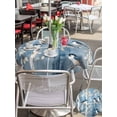 thumbnail image 6 of Outdoor Tablecloth with Umbrella Hole Zipper Teal Oil Painting Forest Round Tablecloth 54" Waterproof Outside Table Cloth Vintage Birds Farmhouse Patio Table Cover Tablecloths for Picnic Party, 6 of 8