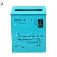 thumbnail image 6 of AYYUFE Retro Metal Wall Mounted Mailbox Bucket Newspaper Letter Box Post Garden Decor, 6 of 8