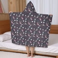 thumbnail image 5 of Dark Unicorn Rainbow Cloud Pattern Hooded Bath Towel，50"x30" for Ages 3 To 12 Kids, Quick Dry Lightweight Soft Microfiber Hood Beach Towel Cover Up for Kids, 5 of 7