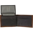 thumbnail image 2 of Hooey Mens Roughy Leather Bifold Flip Wallet (Brown / Sunset Stripes), 2 of 2