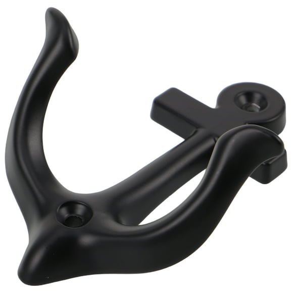 LOLIPPYY Gancho Para Puerta Estilo Vintage De Metal Negro Con Ancla Decorativo Y Resistente