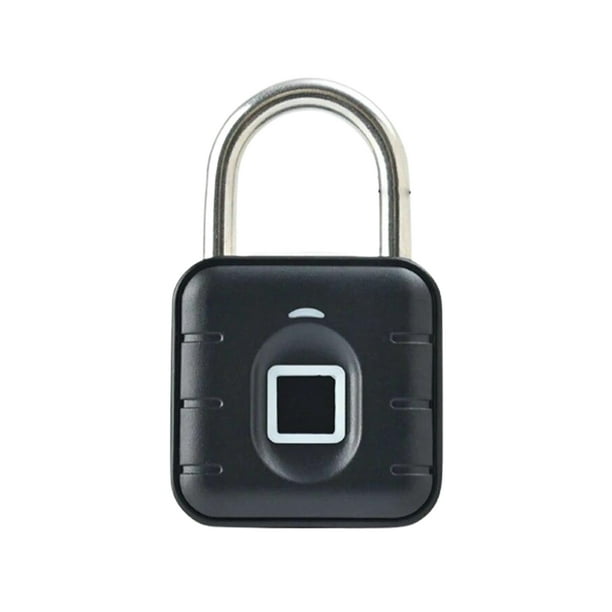 Bearachild Candado inteligente duradero para protección antirrobo y puerta con candado inteligente con huella digital fácil de instalar Cerraduras de hardware Huella digital + APLICACIÓN