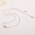 thumbnail image 2 of S925 Silver Single Pendant O-shaped Chain Freshwater Real Pearl Necklace, 2 of 2