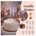 thumbnail image 3 of Reusable Number Birthday Candle Holders Set, Adjustable Silver Cake Topper Decorations, Digital Cake Candles Stand for Anniversary, Wedding, and Baking Party Accessories (1 Set), 3 of 8