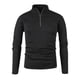 thumbnail image 1 of pstuiky hombres de manga larga, Suéter de manga larga con cuello alto y cremallera de color liso para hombre Tops casuales para hombres m, 1 of 4