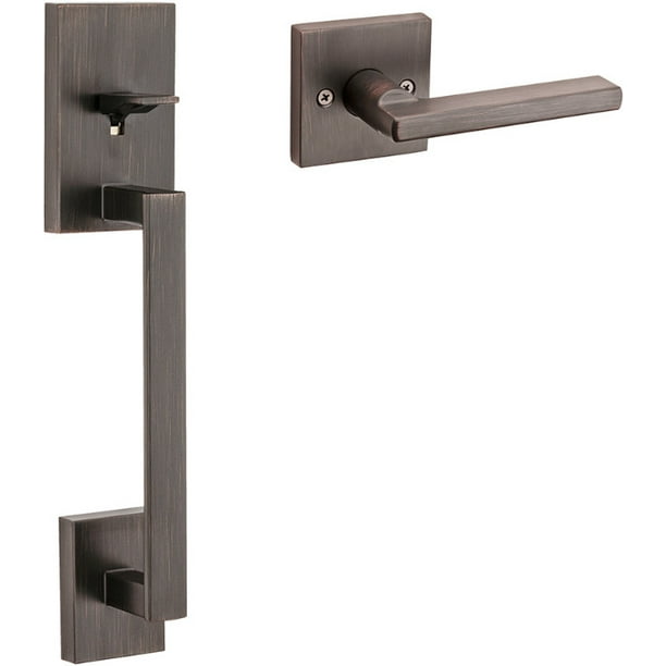 Kwikset San Clemente Handleset Only w/ Halifax Lever Bronze
