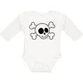 thumbnail image 3 of Inktastic Fun Skull And Crossbones Boys or Girls Long Sleeve Baby Bodysuit, 3 of 5