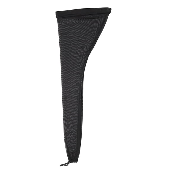 Adjustable Dreadlock Tube Cap and Long Mesh Bonnet High Elasticity Sleep Wrap for Braids and Locs Black