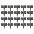thumbnail image 2 of LLXD Garden Edging 20-Piece Black Plastic Landscape Fencing with Cobblestone Stone Effect for Flower Beds Pathways and Lawn Decoration, 2 of 7