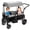 Gray, variant on Bobiber Collapsible Wagon Stroller 2 Seater with 3-Point Harnesses, Canopy, Storage Bag, Adjustable Handlebar, 2 Cup Holders, Gray