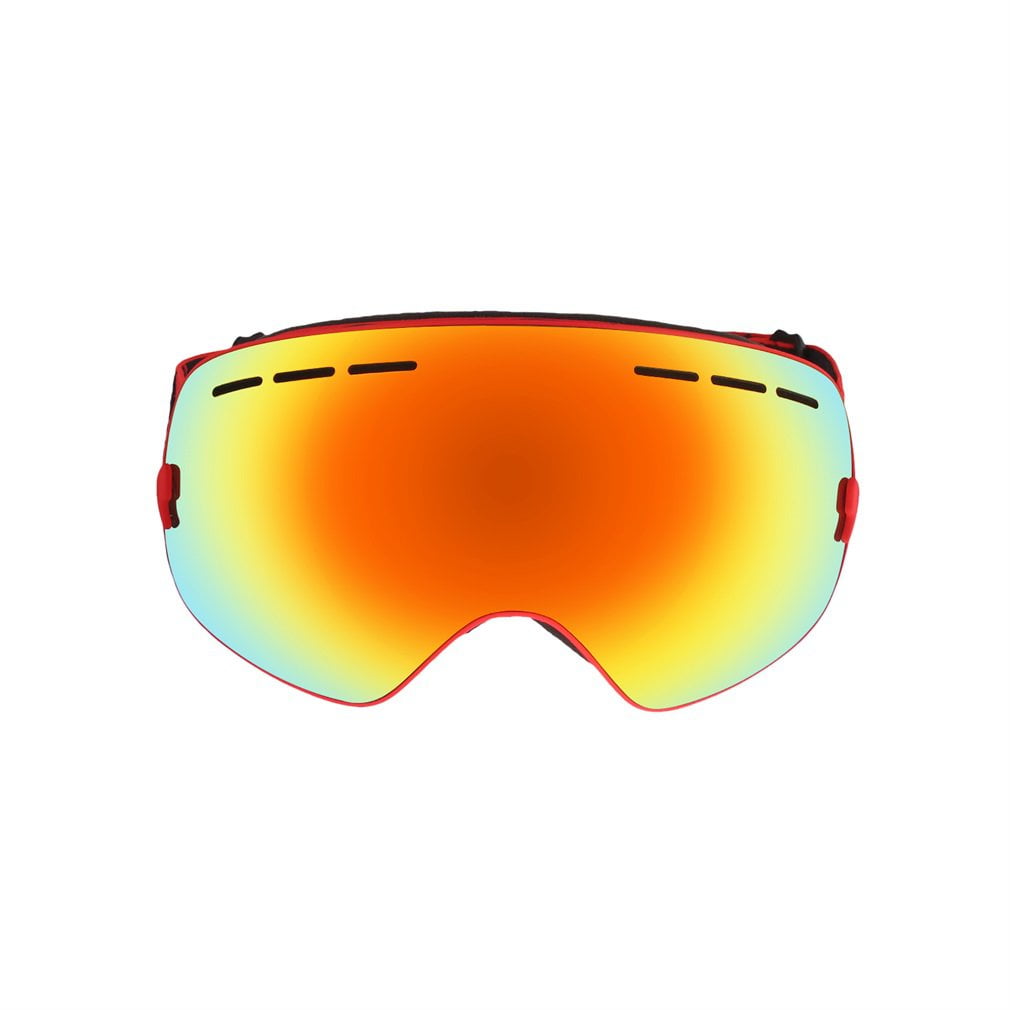 Frameless Snowboard Snowmobile Professional Ski Goggles Anti Fog UV Double-Lens 