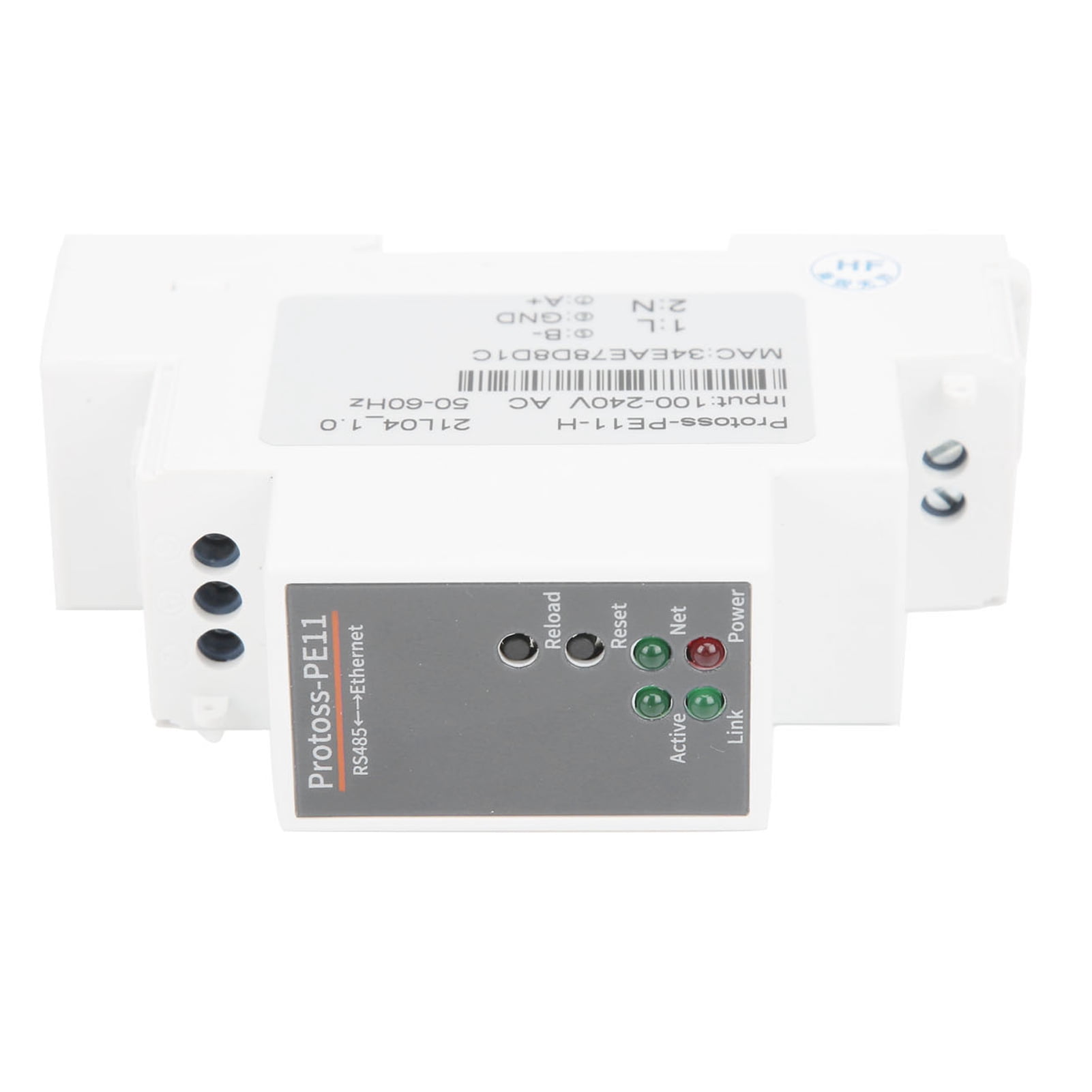 100-240VAC Serial Server, Rail-Mounting Router RS485 To 10/100M Ethernet Conversion Rail-Mounting RS485 To Ethernet Serial Server  For MQTT For TCP For UDP