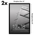 thumbnail image 2 of Americanflat 12X18 Poster Frame With Polished Plexiglass - Set Of 2 - Streamline Collection - Thin Border Picture Frame For Wall Display - Hanging Hardware Included - Black, 2 of 5