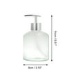 thumbnail image 4 of Unique Bargains 1 Pc Reusable Cylinder Glossy Soap Dispenser 11.84oz Clear Silver Tone, 4 of 6