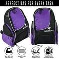 thumbnail image 3 of Vizari Solono Soccer Backpack, Purple, 3 of 7