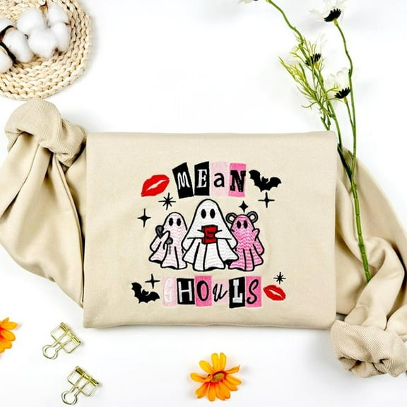 Mean Ghouls Embroidered Sweatshirt