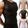 thumbnail image 4 of Men See-Through Fishnet T-Shirt Clubwear Running Short Sleeve Vest Top, 4 of 8