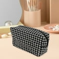 thumbnail image 6 of Unique Bargains 1 Pc Woven Pencil Case Braided Style Drawstring Makeup Bag for Vacation Black Knitting, 6 of 6