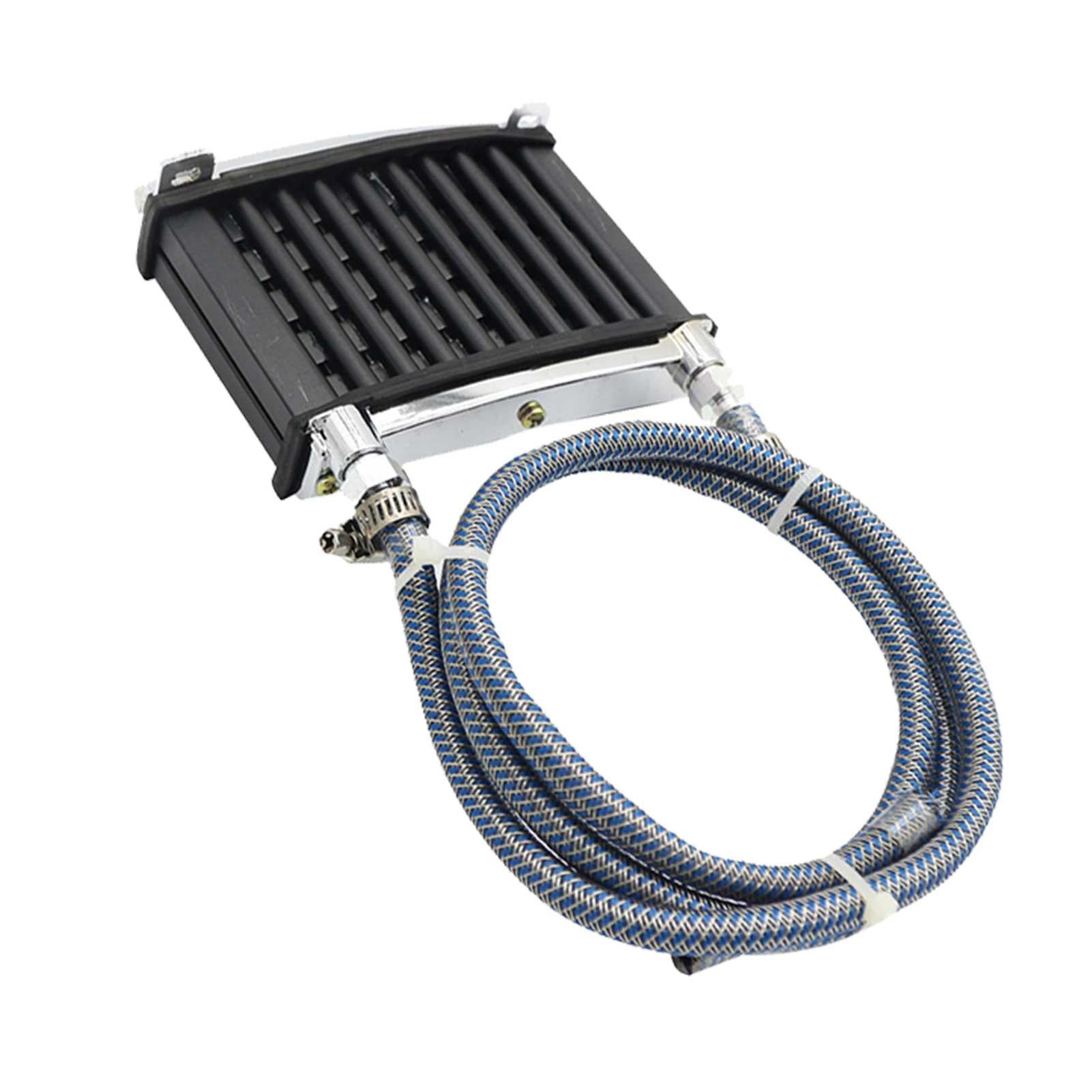 Sukalun Oil Cooler Fan Motorcycle Oil Cooling Fan Universal Upgrade Aluminum Motorcycle Engine