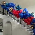 thumbnail image 4 of Juego de 179 globos de látex rojos, azules y dorados con temática de Sonic para cumpleaños de niños, decoraciones para fiestas, suministros para baby shower, 4 of 5