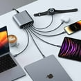 thumbnail image 5 of Satechi Multi Charger 200W GaN Space Grey Wall Chargers, 5 of 5
