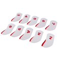 thumbnail image 1 of Juego de 10 fundas de neopreno para cabezas de hierro de cuña con etiquetas con números para palos de golf. rojo, 1 of 8