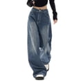 thumbnail image 3 of EMMIOL Women's Baggy Jeans High Waist Barrel Jeans Y2K Vintage Wide Leg Fit Jeans 90s Boyfriend Streetwear Denim Pants, 3 of 6